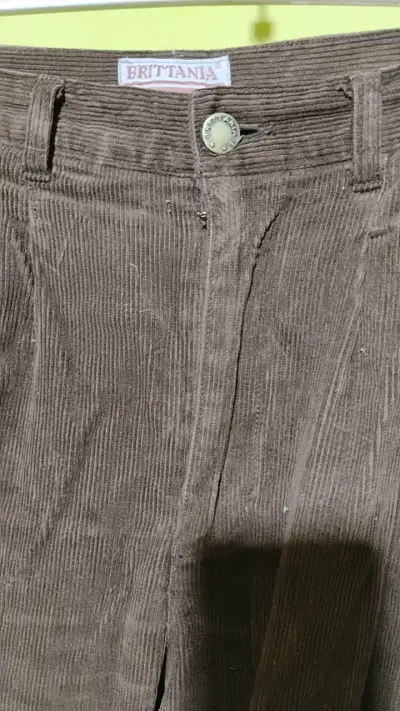 Pantalones de pana marrón Brittania - miniatura 2