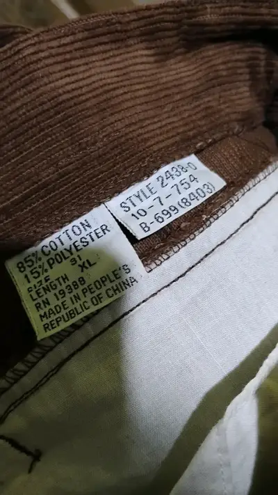 Pantalones de pana marrón Brittania - miniatura 5