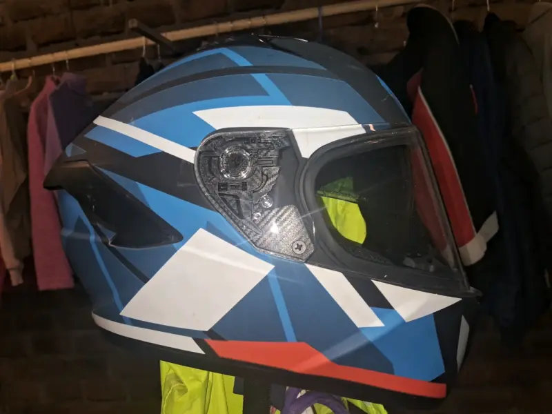 Casco de moto Fhorse azul con diseño moderno - 2
