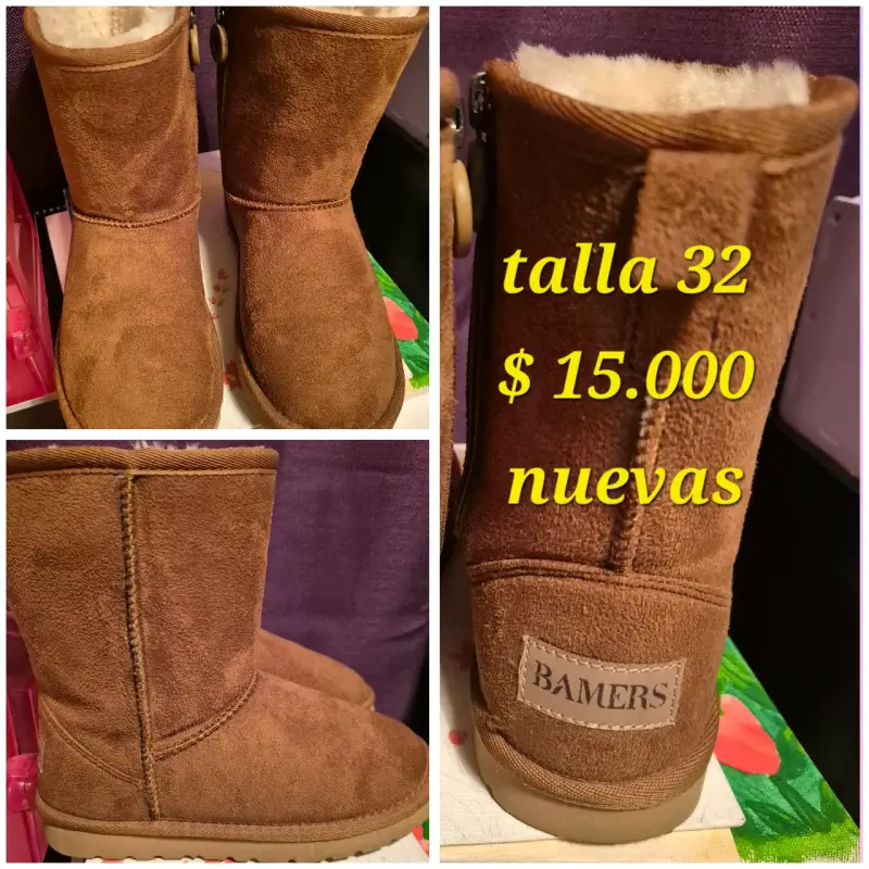 Botas de invierno para niña talla 32 nuevas