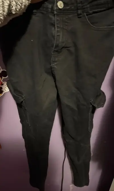Pantalones cargo negros Sybilla para mujer - miniatura 1