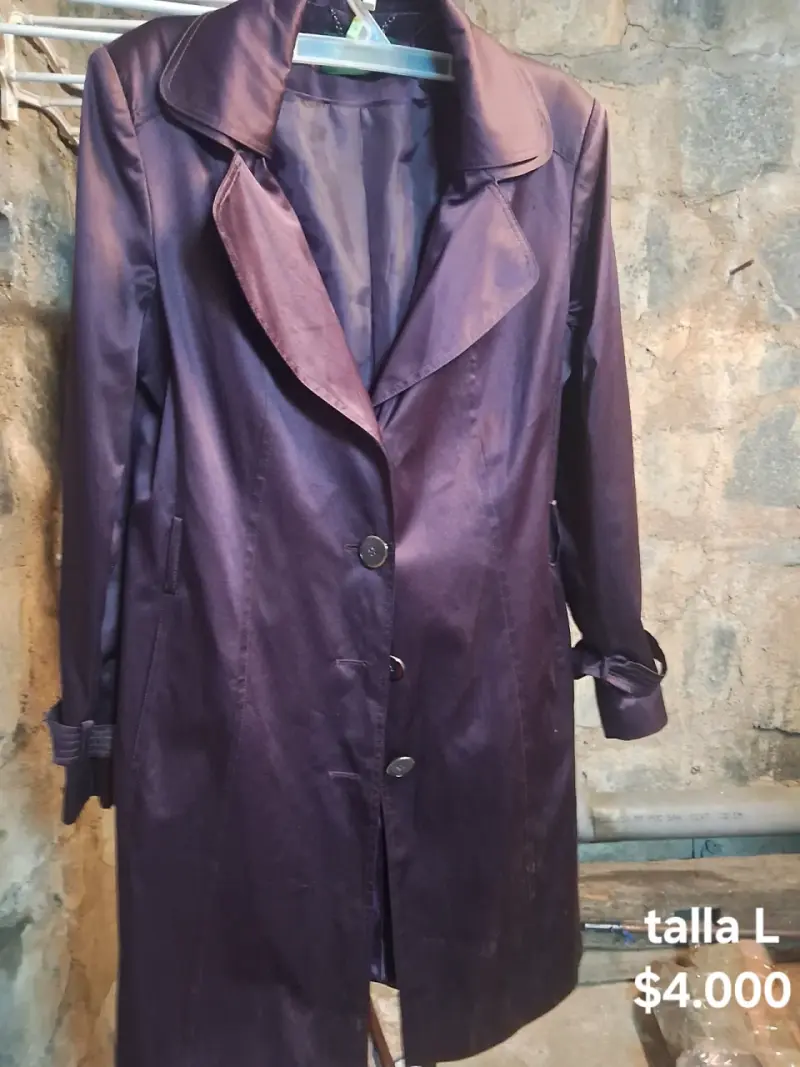 Abrigo Morado Talla L Ma Griffe - 1