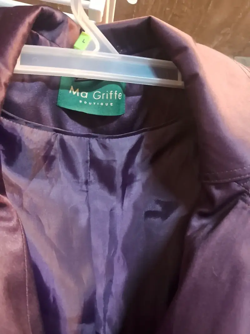 Abrigo Morado Talla L Ma Griffe - 2