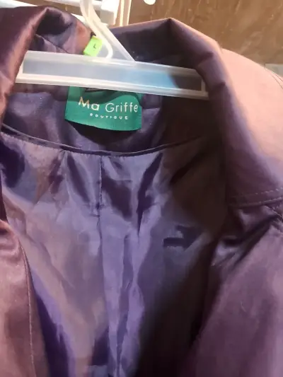 Abrigo Morado Talla L Ma Griffe - miniatura 2