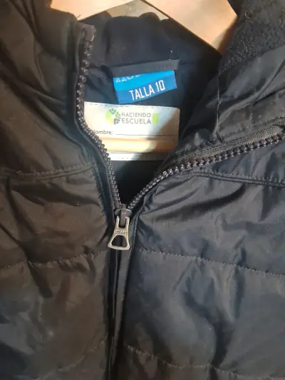 Parka gruesa negra para niño talla 10 - miniatura 2