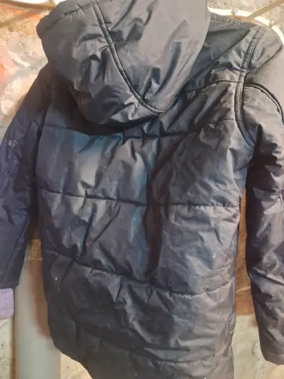 Parka gruesa negra para niño talla 10 - miniatura 4