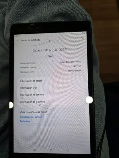 Tablet Samsung Galaxy Tab A 8.0 2019 con pantalla rota - miniatura 1