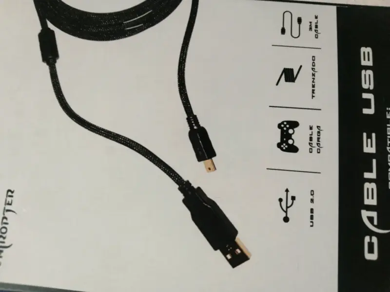 Cable USB 3m para PS3 - 3