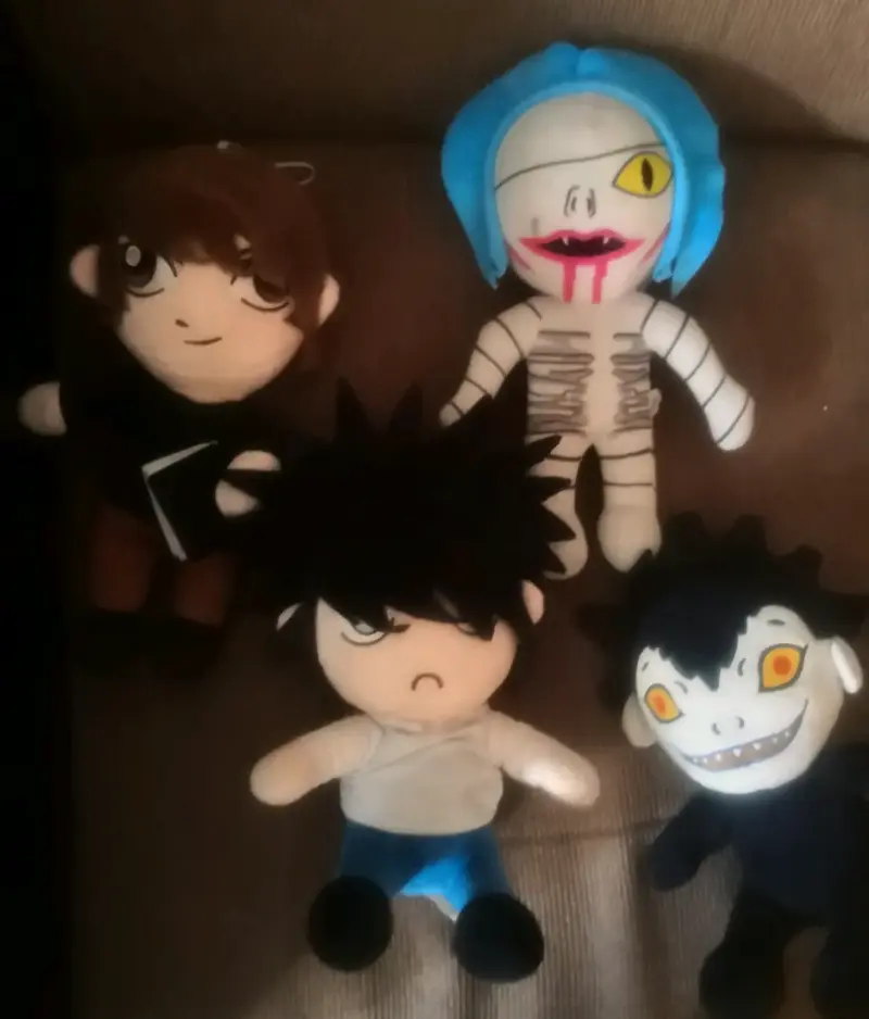Set de peluches de personajes de anime death note