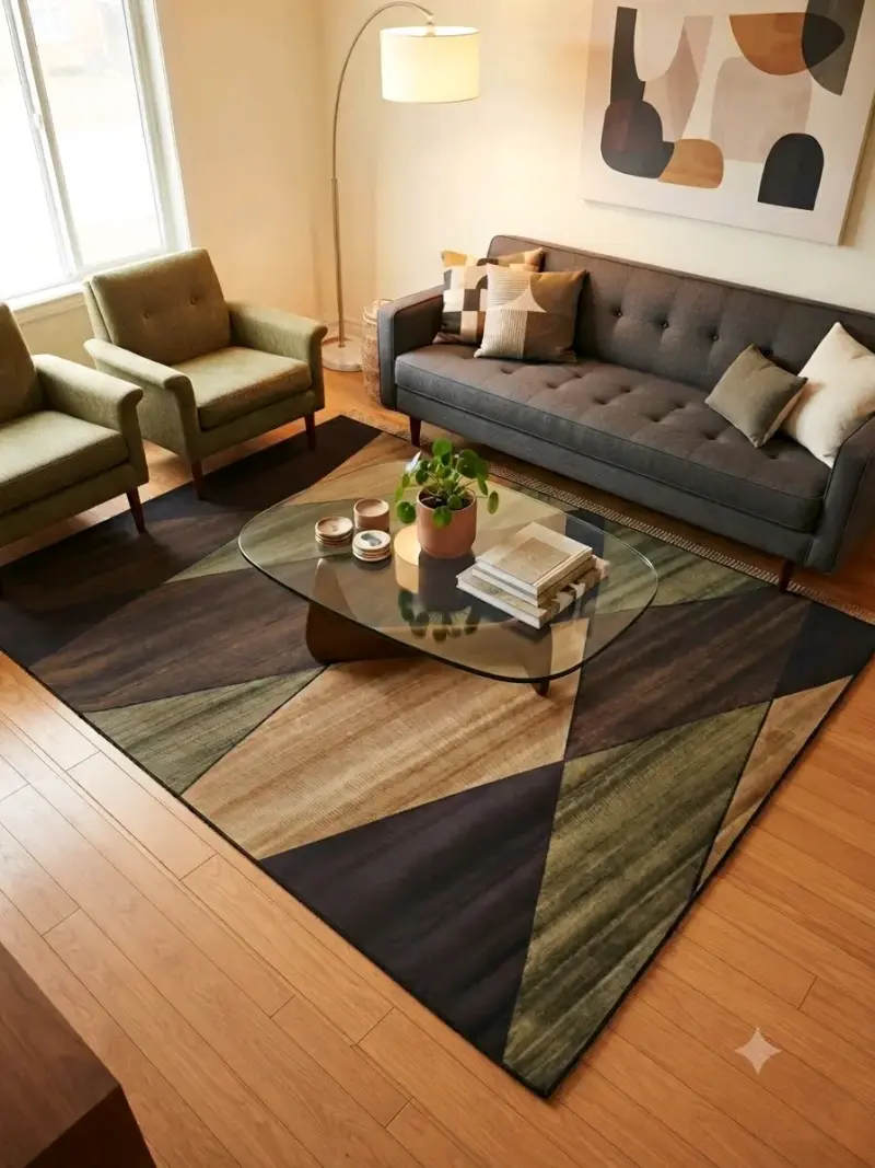 Alfombra para living con antideslizante