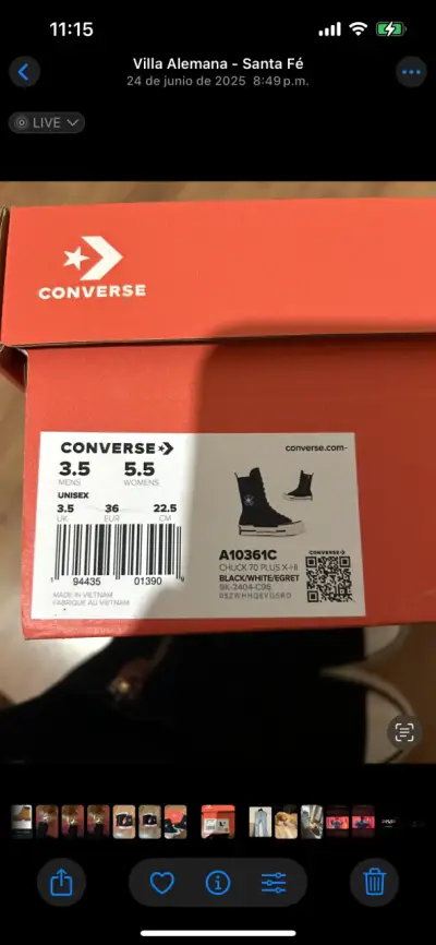 Zapatillas Converse Chuck 70 Plus Xhi - miniatura 3