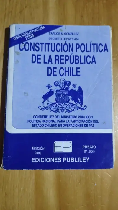 Constitución Política de Chile Edición 2003 - miniatura 1
