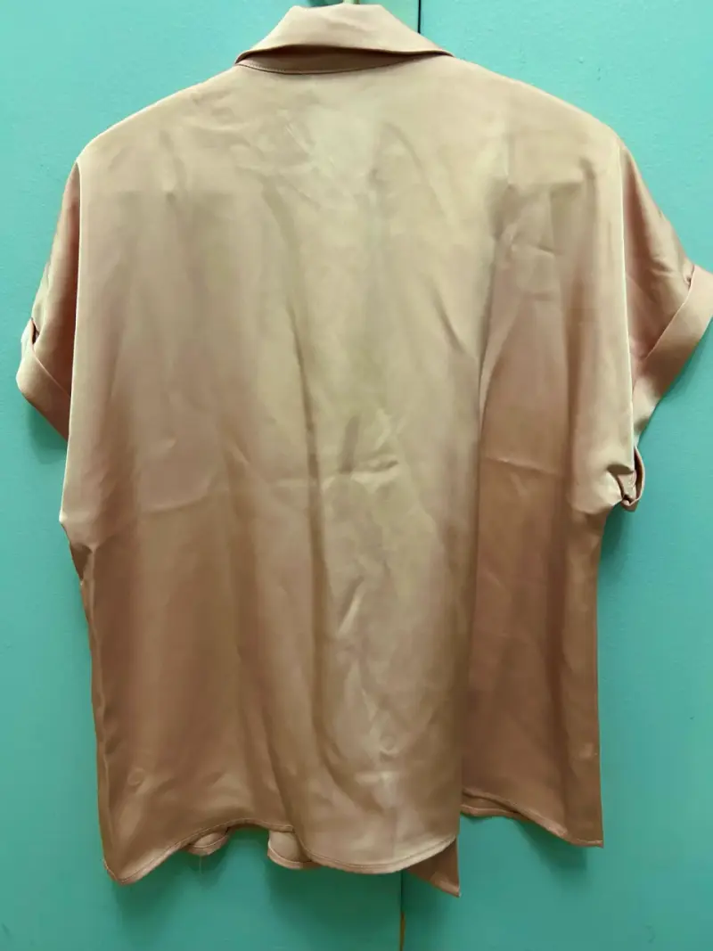 Blusa de satin rosa - 3