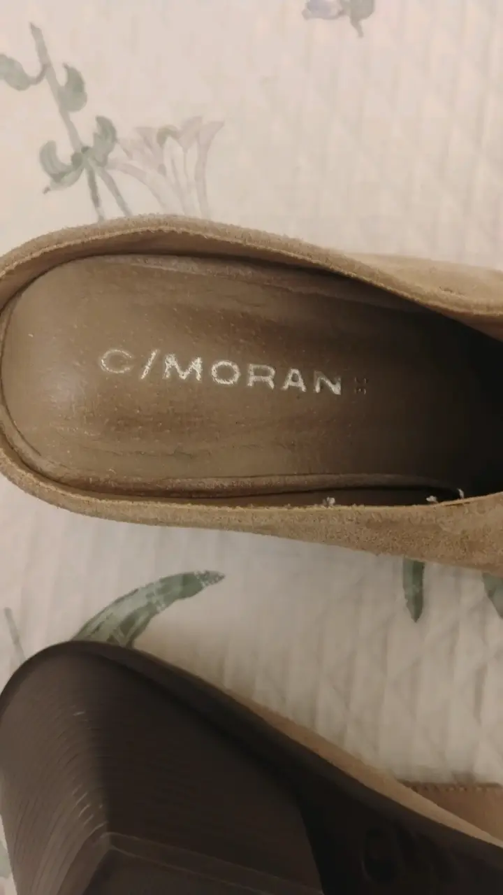 Zapatos de tacón beige C/Moran - 1