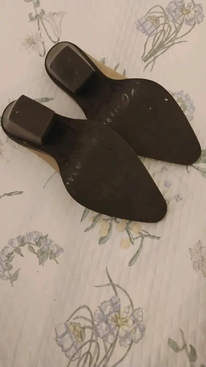 Zapatos de tacón beige C/Moran - 2
