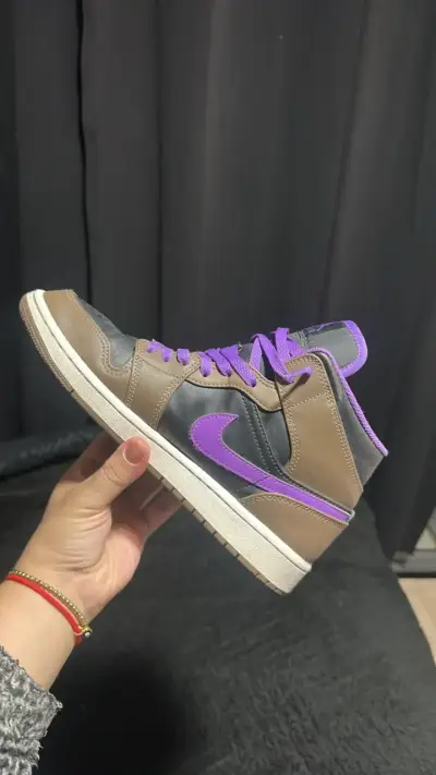 Zapatillas Air Jordan Mid Marrón y Morado - miniatura 3