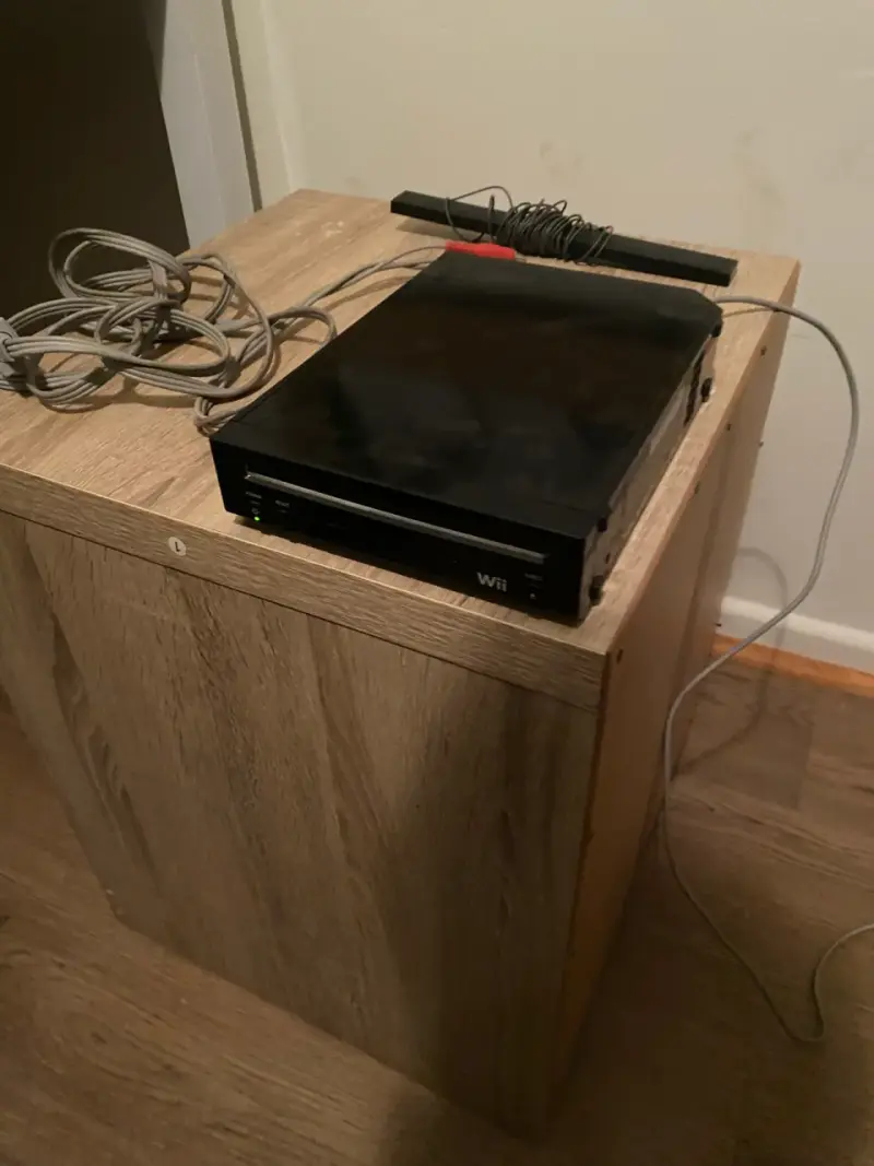 Nintendo Wii original Negra con todos sus cables - 2