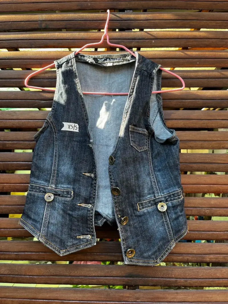 Chaleco de mezclilla para mujer talla XS/S