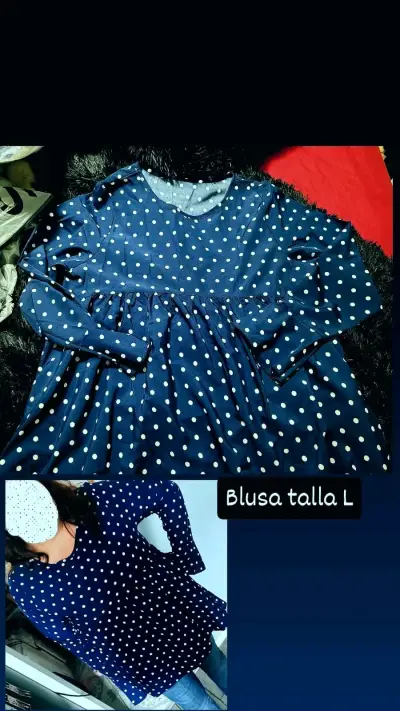 Blusa estampada colorida talla XL - miniatura 2
