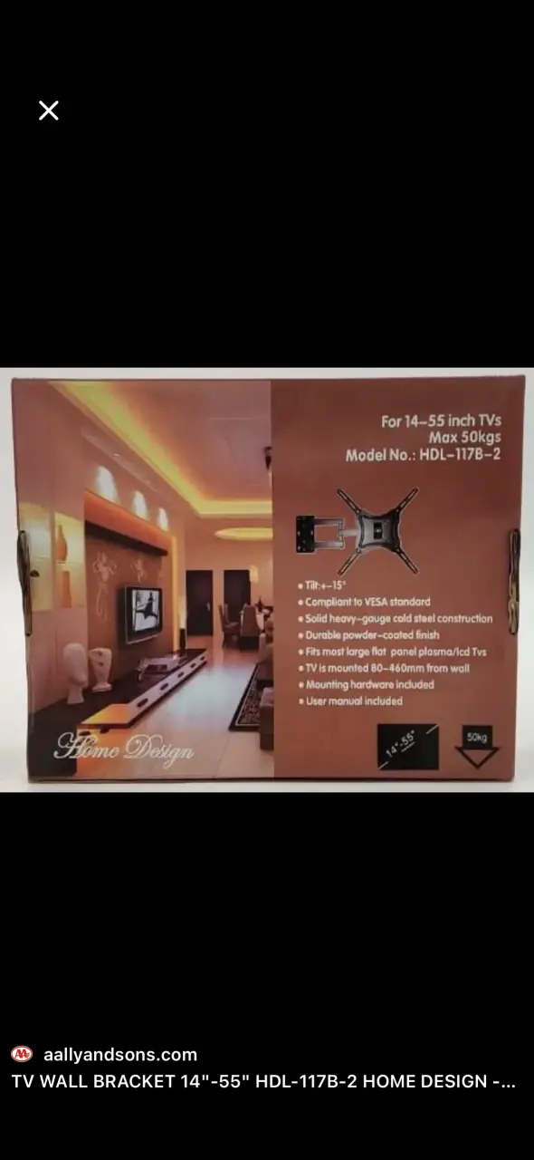 Soporte de Pared para TV 14"-55" Home Design