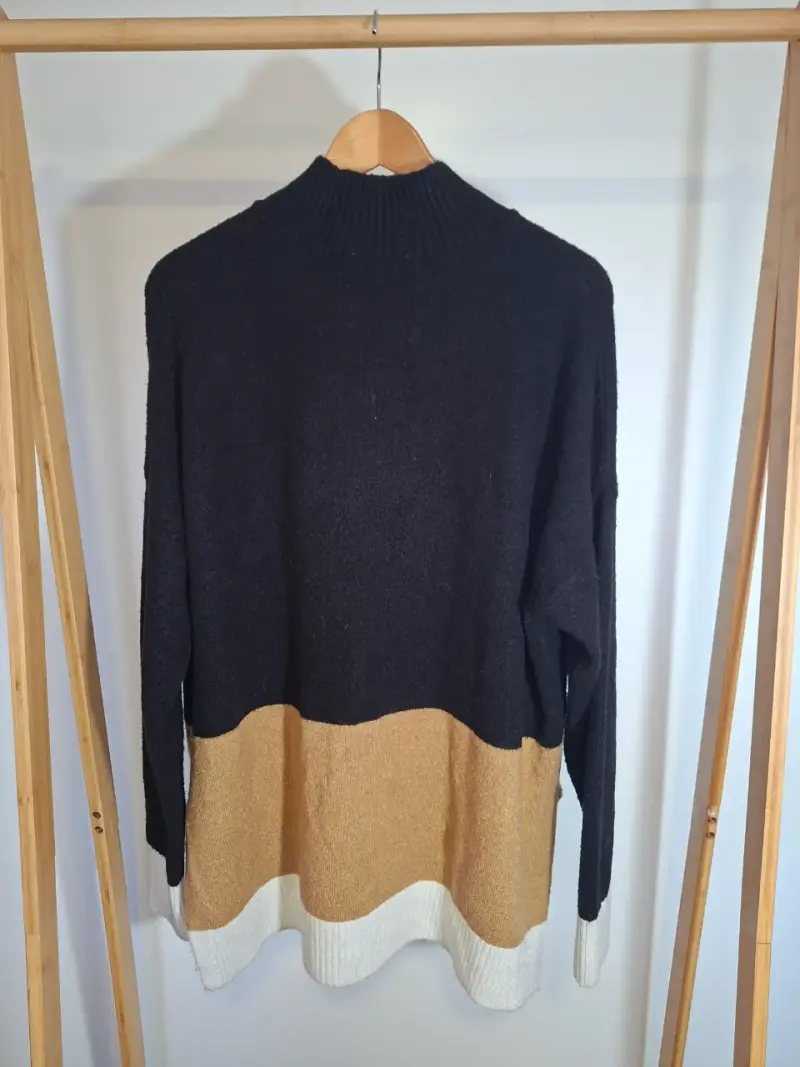 Suéter Basement tricolor para mujer M - 2