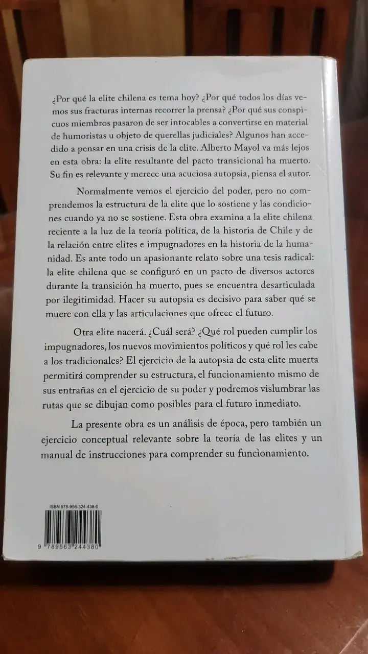 Libro 'Autopsia' de Alberto Mayol - 2