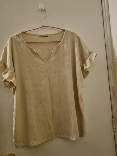 Blusa Beige de Mujer ClusterChic - miniatura 1