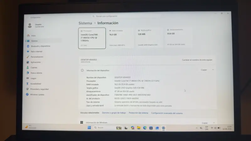 Laptop Lenovo ThinkPad T490s Intel Core i7 - 3