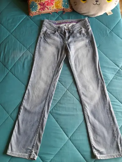 Jeans tiro bajo recto - miniatura 1