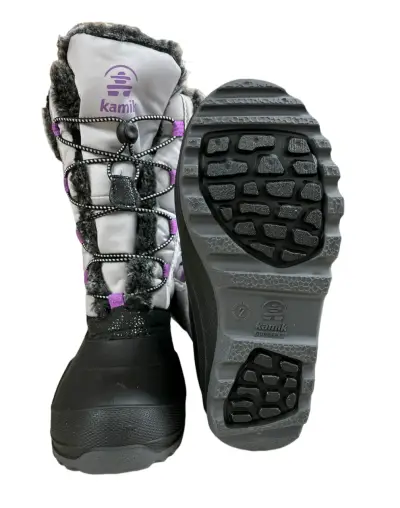 Botas de niev Kamik Star 35 gris claro para niños - miniatura 5