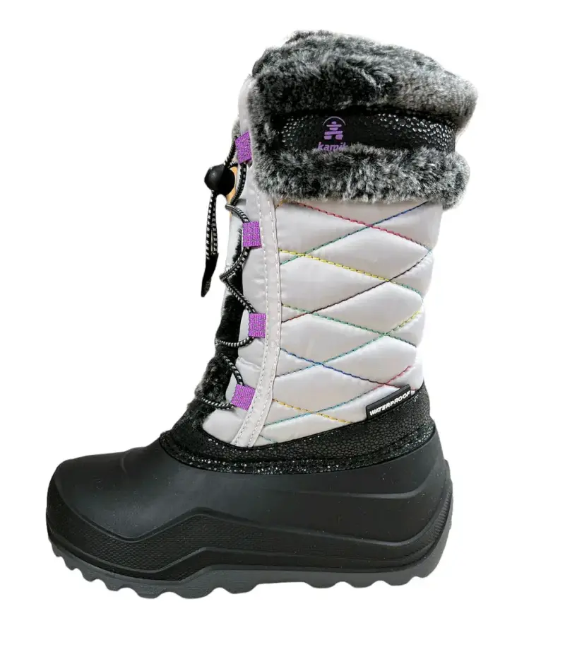 Botas de niev Kamik Star 35 gris claro para niños - 6