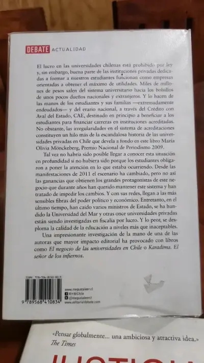 Libro 'Con Fines de Lucro' de María Olivia Mönckeberg - miniatura 2