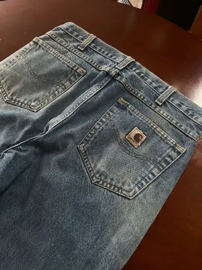 Jeans de mezclilla azul Carhartt para hombre - miniatura 3