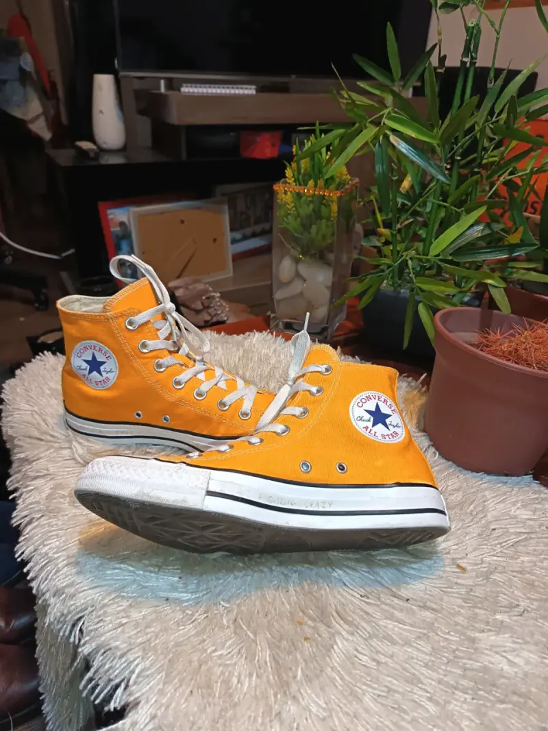 Zapatillas Converse All Star amarillas de lona - 3