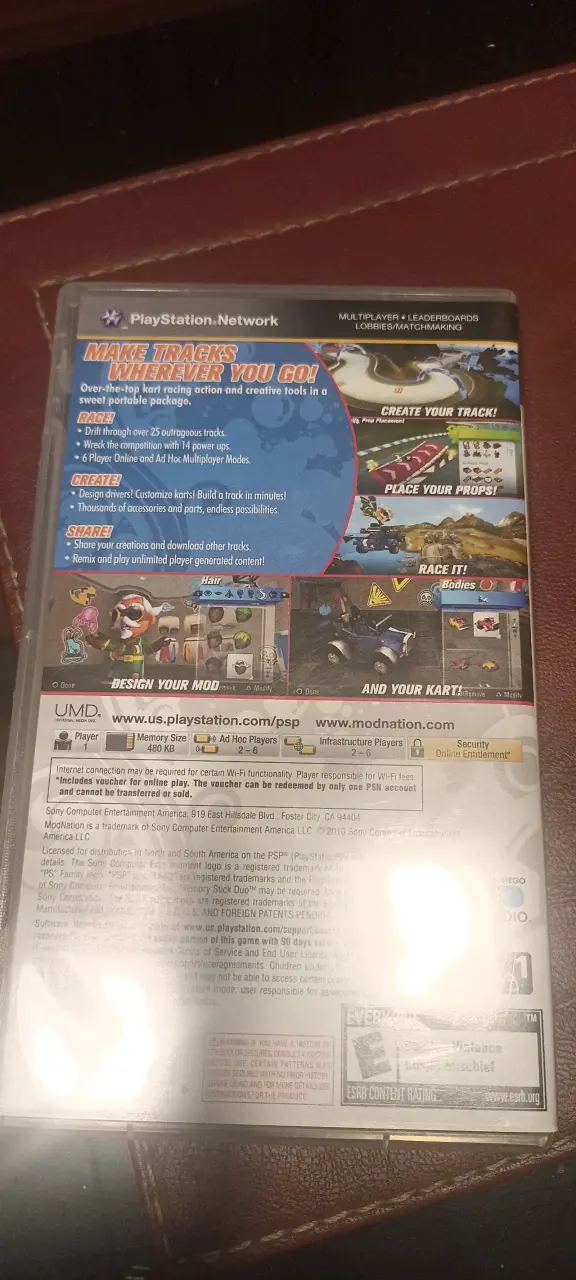 Juego PSP ModNation Racers en buen estado - 2