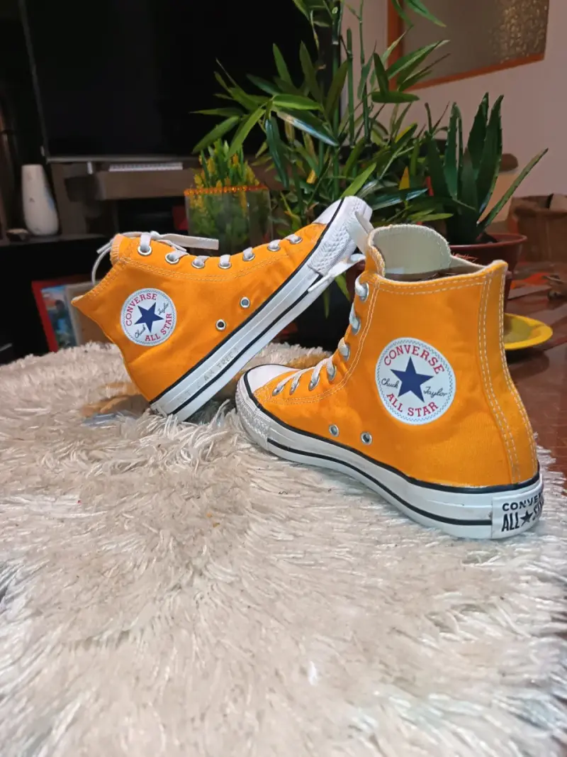 Zapatillas Converse All Star amarillas de lona - 2