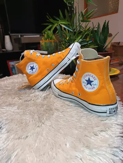 Zapatillas Converse All Star amarillas de lona - miniatura 2