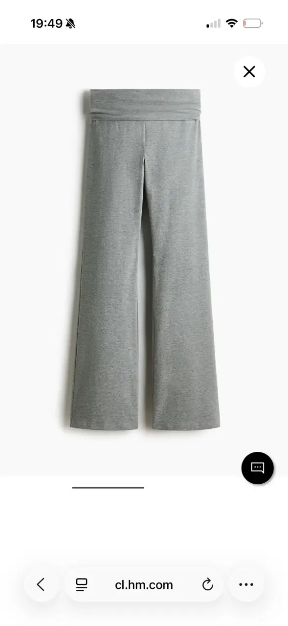 Pantalón de algodón gris - 1