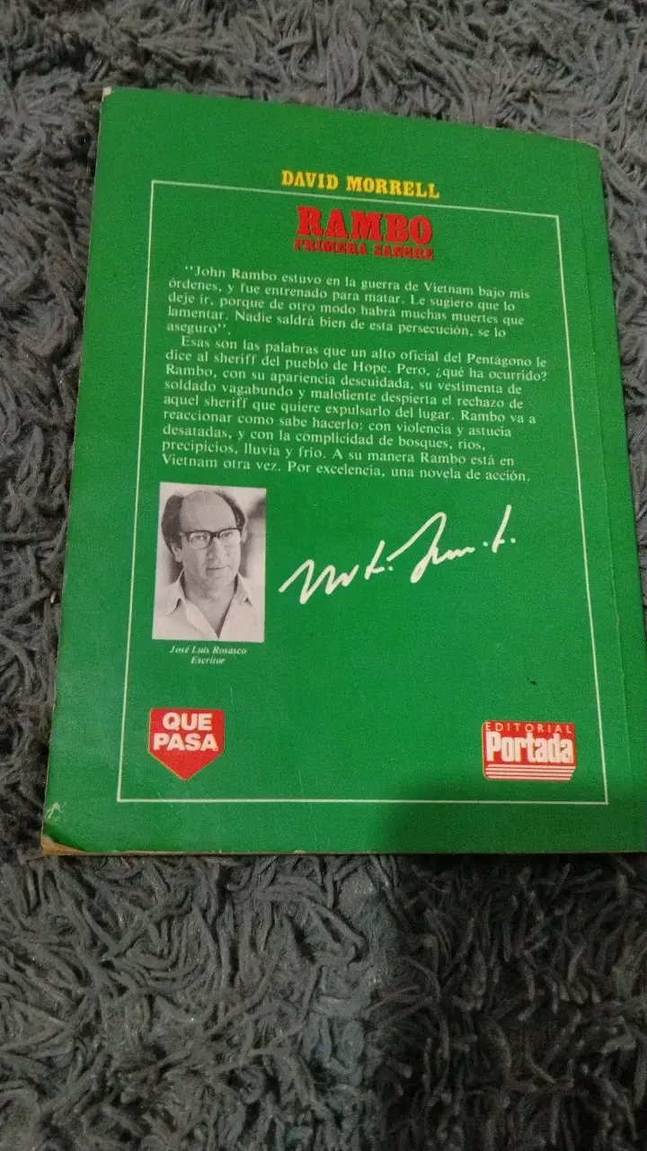 Libro Rambo Primera Sangre de David Morrell - 2