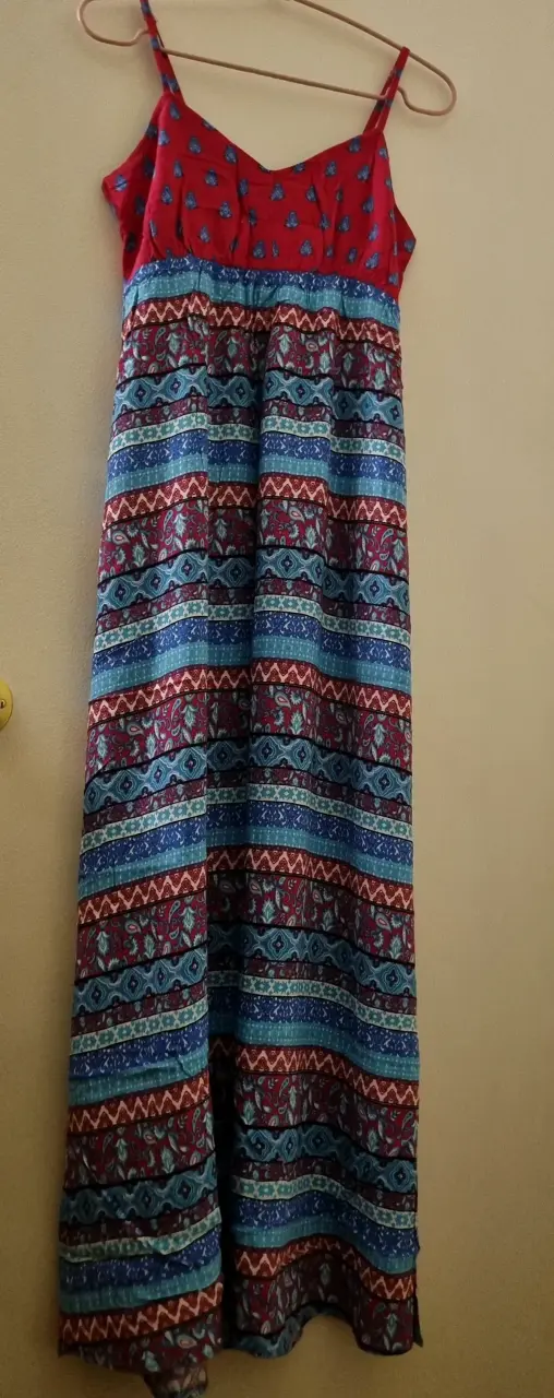 Vestido largo con tirantes adaptables de mujer - 2