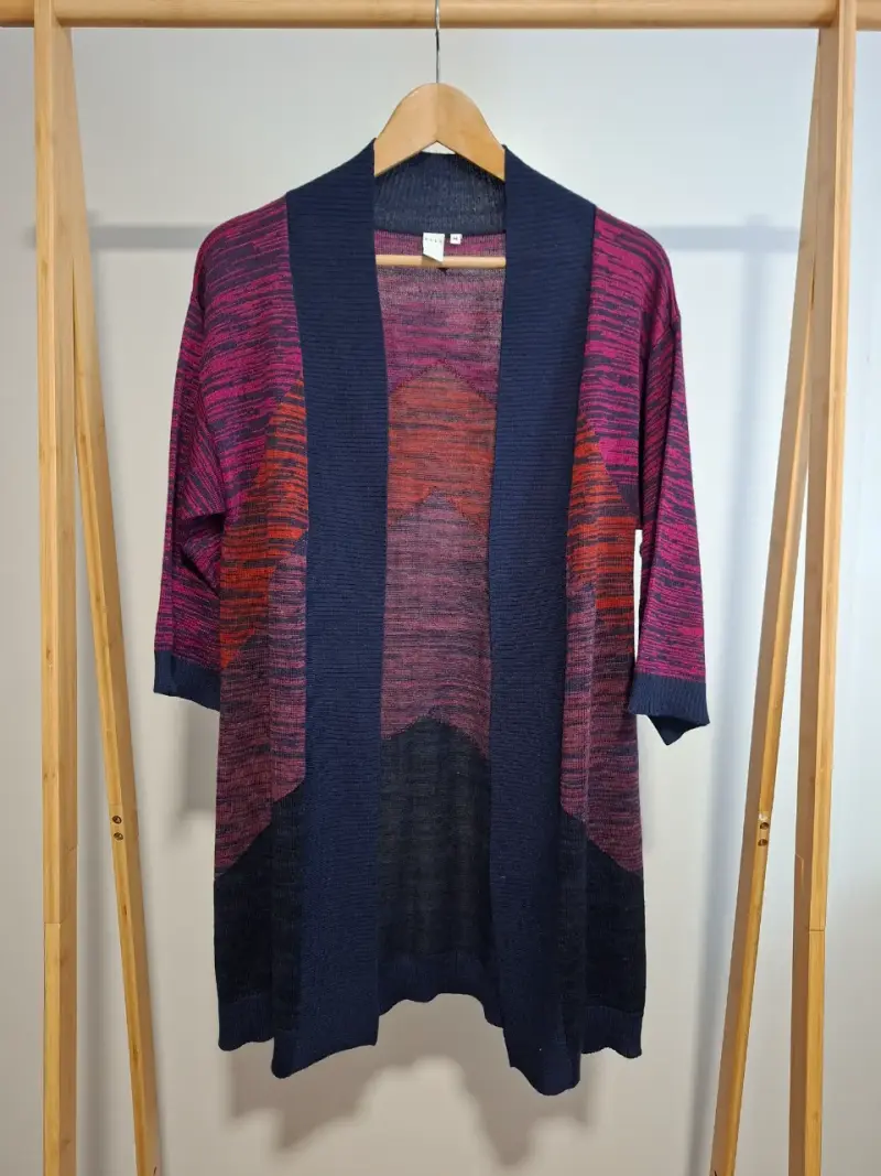 Cárdigan multicolor Elle talla M - 1