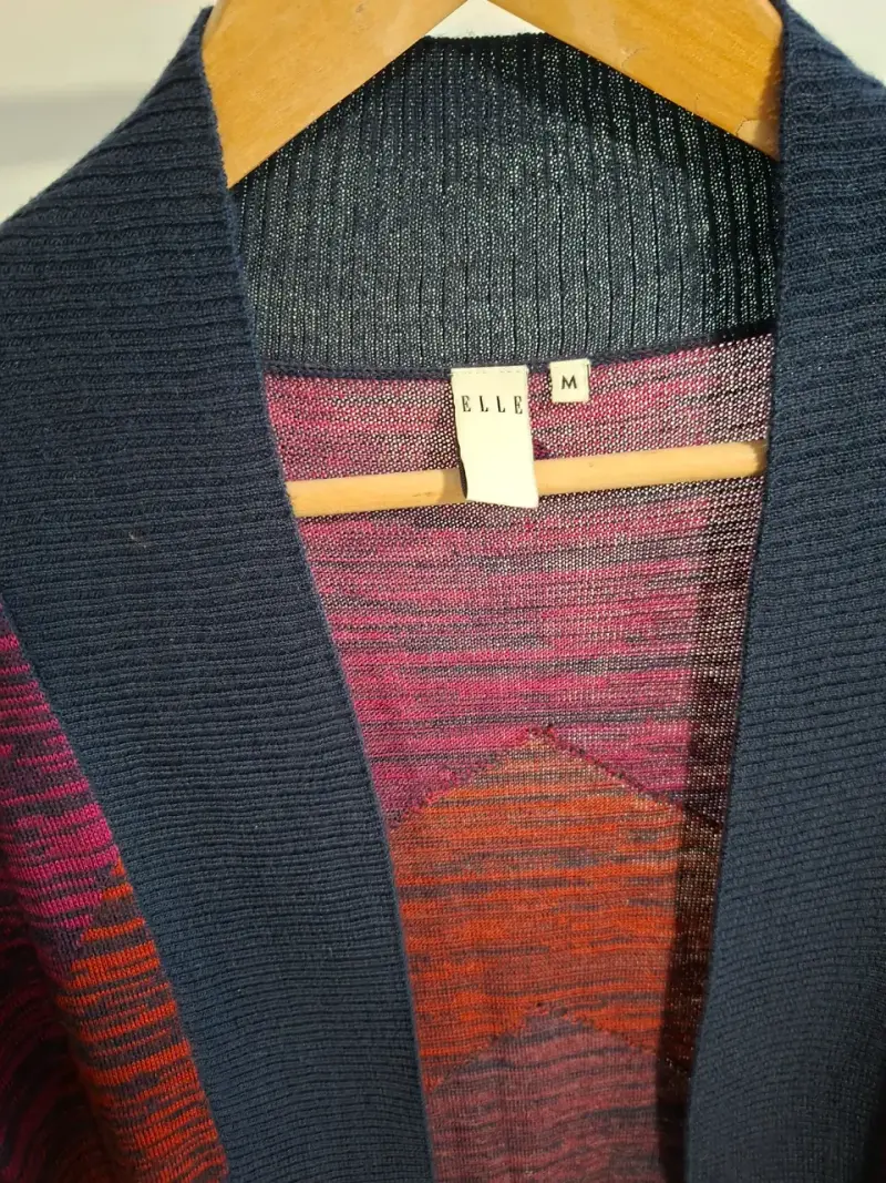 Cárdigan multicolor Elle talla M - 2