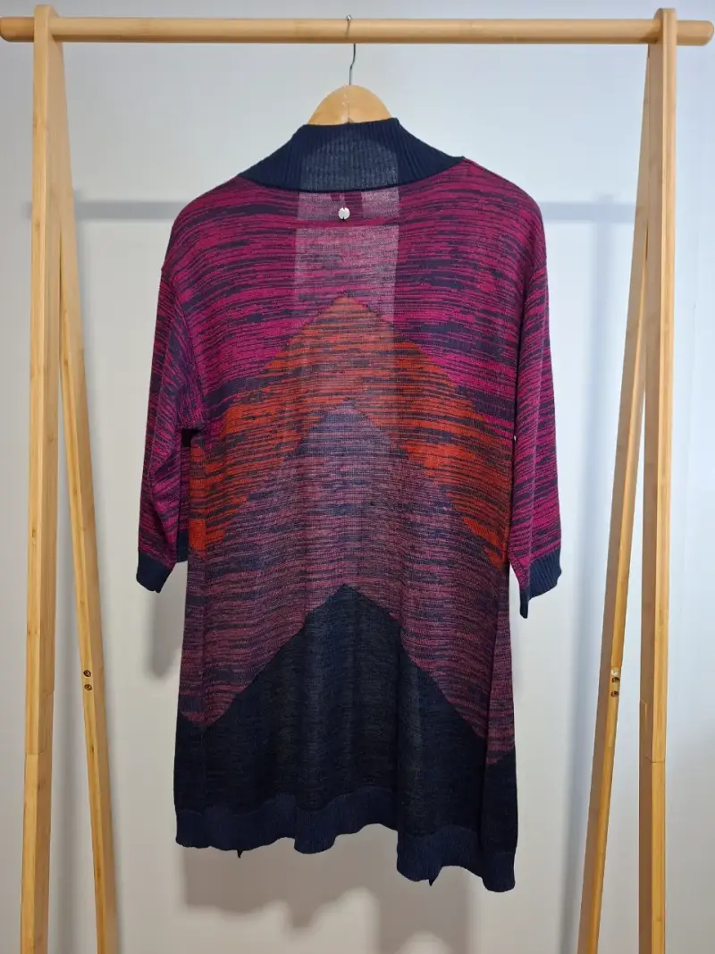 Cárdigan multicolor Elle talla M - 3