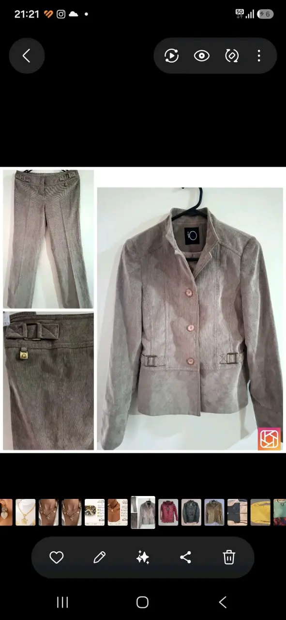 Traje de Mujer Beige Elegante - 2