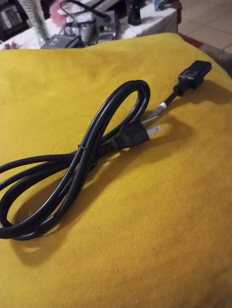 Cable de alimentación eléctrica negro - 1