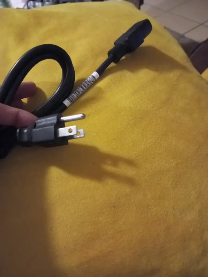 Cable de alimentación eléctrica negro - 2