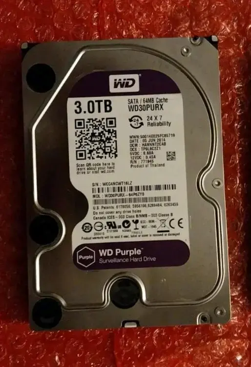 Disco Duro WD Purple 3TB para Vigilancia