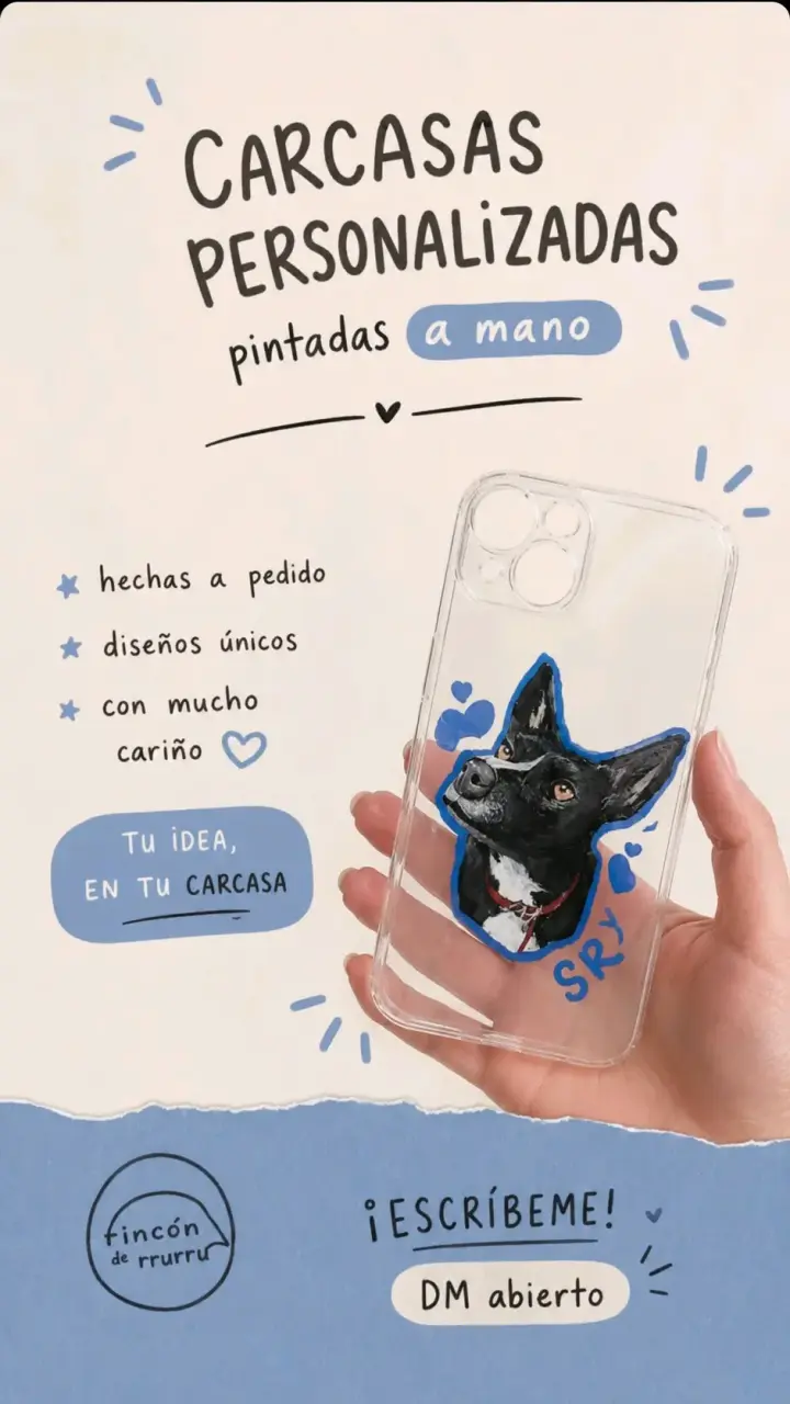 Carcasa personalizada pintada a mano para celular