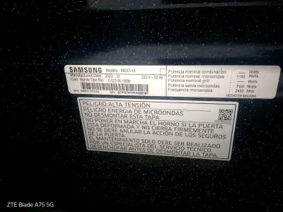 Microondas Samsung ME83-1X con Interior Cerámico - miniatura 1