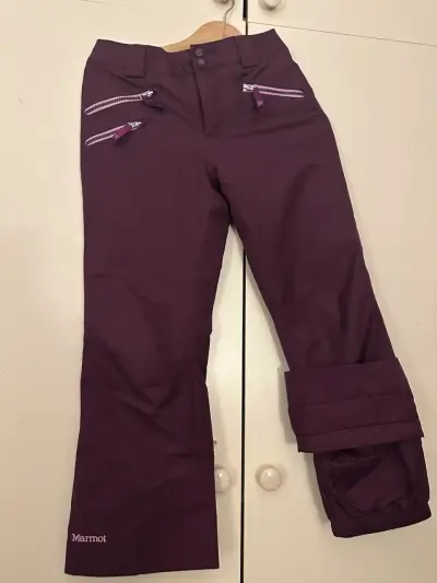 Pantalones de esquí Marmot morados para mujer - miniatura 1